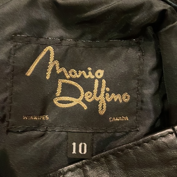 Vintage Mario Delfino leather pencil skirt - Picture 5 of 9